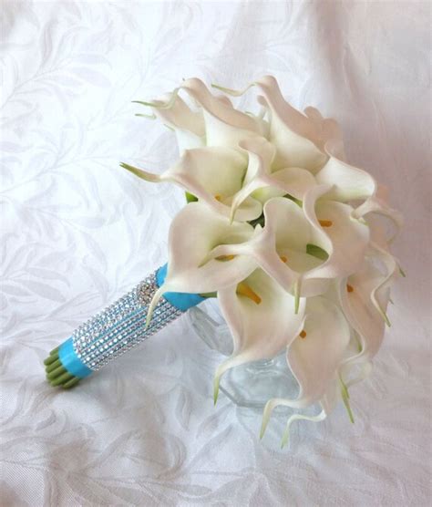 Reserved Calla Lily Wedding Bouquet Simple Elegant Real Touch