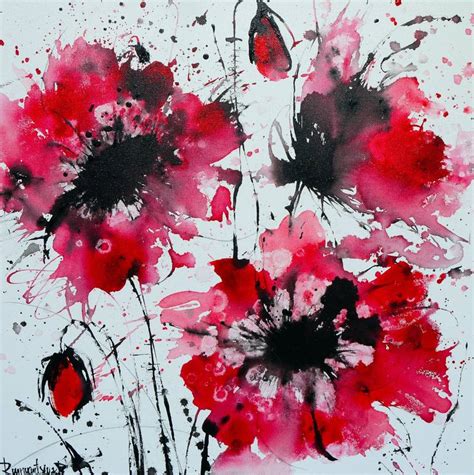 Pink Poppies Painting By Irina Rumyantseva Saatchi Art