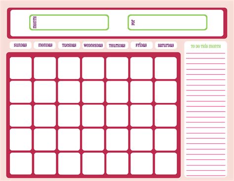 Download free printable 2021 calendar as word calendar template. Printable Workout Calendar | Activity Shelter