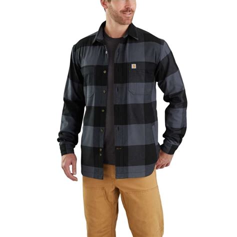 Carhartt Mens Rugged Flex Hamilton Fleece Lined Shirt Jacket Eastern