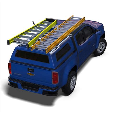 prime design ergorack combination clamp down drop down ladder rack for full size pickup trucks