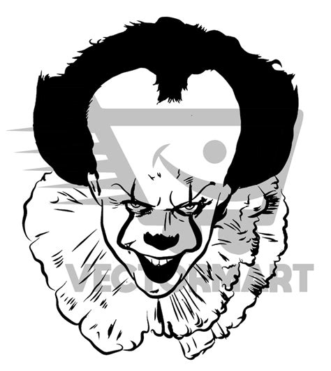 Pennywise Svg Vector Image Perfect For Tshirts And Cricut Etsy