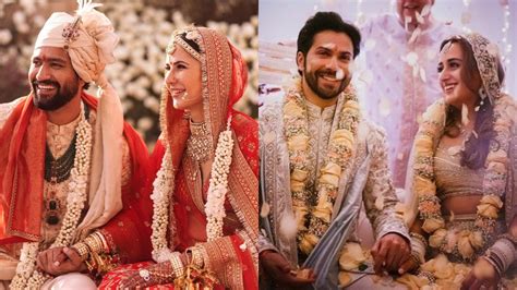 Bollywood Weddings 2021 Vicky Katrina To Varun Natasha Couples Who Got Married This Year