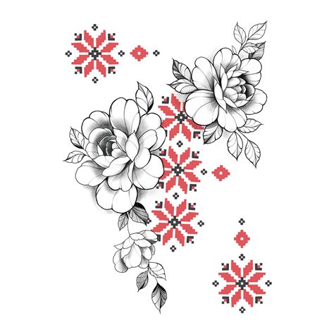 Temporary Tattoo Peonies Of Power Buy At Arley Sign