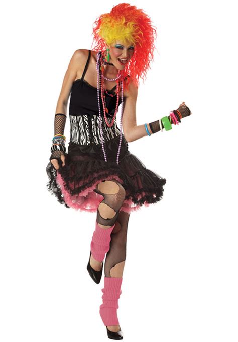 1980s Party Girl Costumeand Pop Music Fancy Dress Escapade