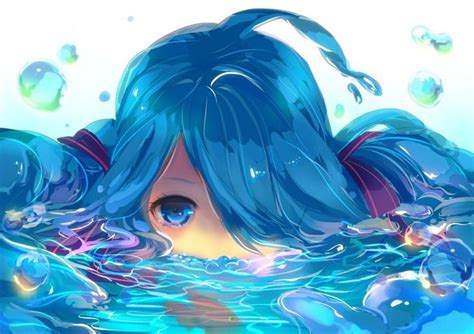 The Water Girl Raindrop Anime Miku Anime Images
