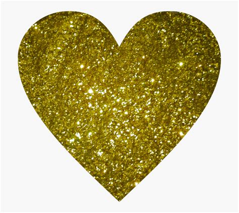 Transparent Gold Glitter Heart Png Hearts In Sparkle Stickers Png