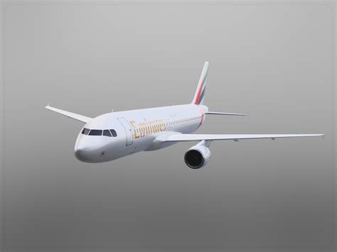 Airbus A320 Emirates 3d Model Turbosquid 1192908