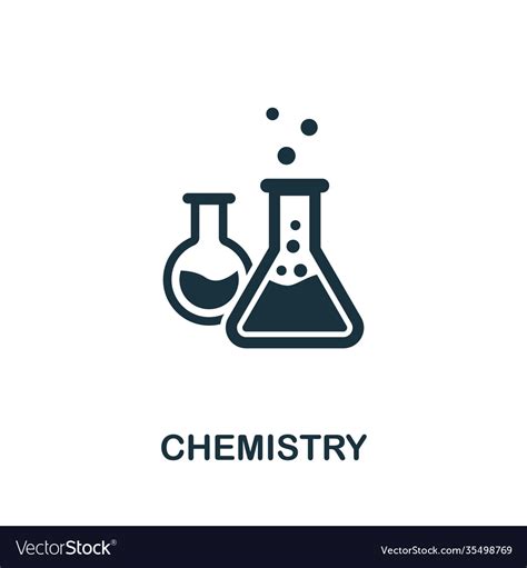 Chemistry Icon Symbol Creative Sign From Vector Image