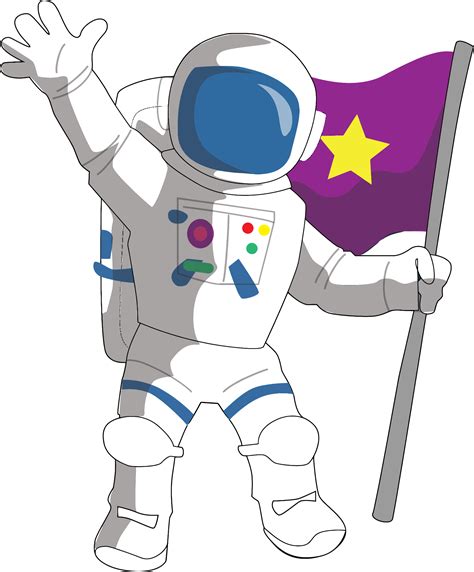 Astronaut hold Flag in Hand PNG Image - PurePNG | Free transparent CC0 ...