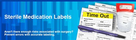 Sterile Medication Labels Non Acute Care Pdc Healthcare