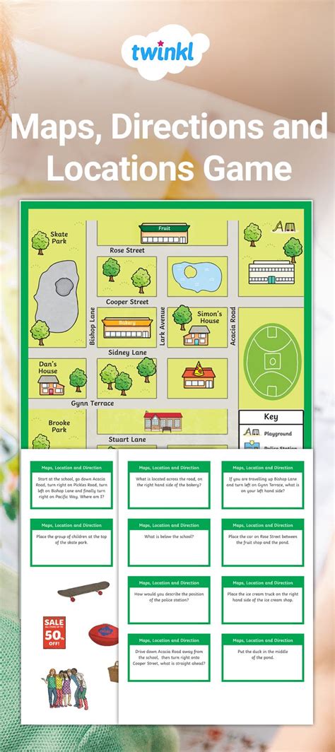 Maps Directions And Locations Game Teaching Maps Map Activities