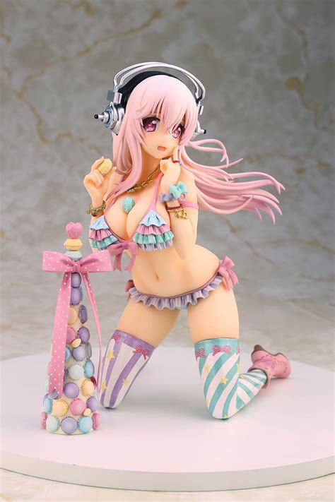 Super Sonico The Animation Figure With Macaroon Alphamax Genuine From Japan Ebay