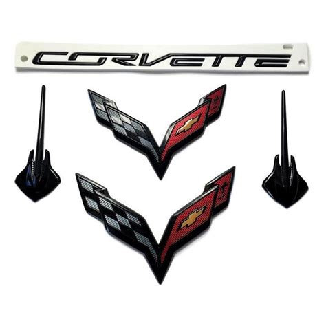 C7 Corvette Acs Composite Emblem Black Out Kit Stingray Corvette