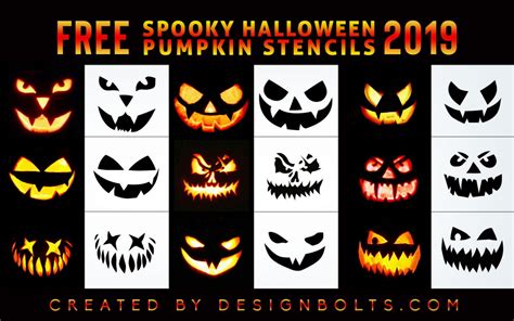 10 Free Spooky Yet Scary Halloween Pumpkin Carving