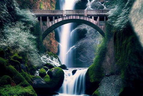 Bridge Waterfall Mountain Free Image On Pixabay