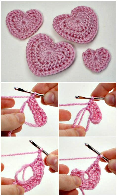 70 Cute Free Crochet Heart Patterns ⋆ Diy Crafts
