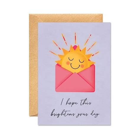 I Hope This Brightens Your Day Just Because Positivity Happiness Card