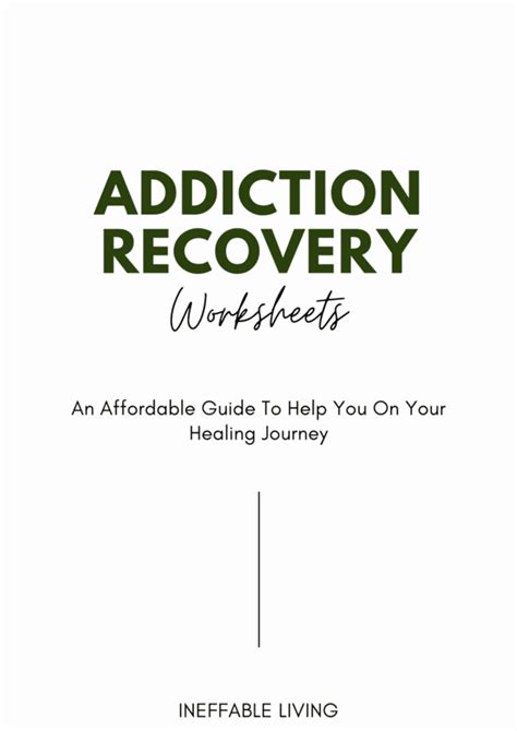 Addiction Recovery Worksheets 1