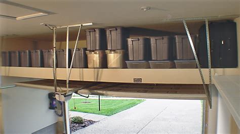 Diy Overhead Garage Storage Pulley System 1 Best Overhead Garage