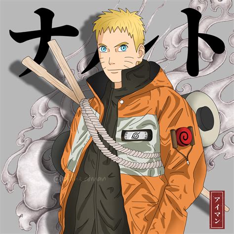 Uzumaki Naruto Coloured With The Chopsticks The 7th Hokage Follow
