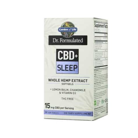 Dr Formulated Cbd Sleep Garden Of Life Cbd For Sleep