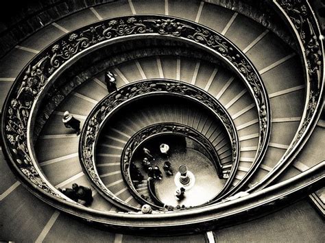 Spiral Staircase White Photography Black And White Photographs