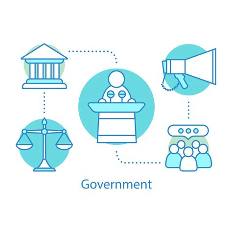 Government Concept Icon Politics Idea Thin Line Illustration