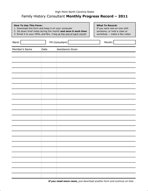 8 Best Images Of Printable Progress Notes Template