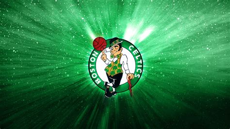 Free Download Hd Wallpaper Boston Celtics Green Basketball Logo
