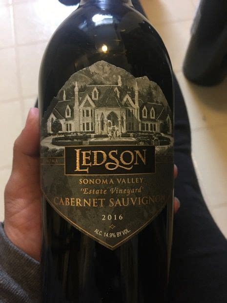 2016 Ledson Cabernet Sauvignon Estate Vineyard Usa California Sonoma