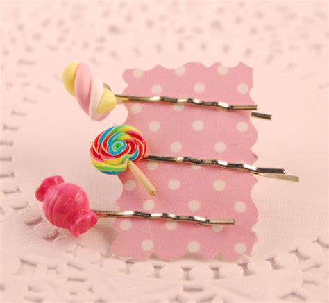 Candy Bobby Pinsfood Jewelrycute 950 Via Etsy Etsy Crafts