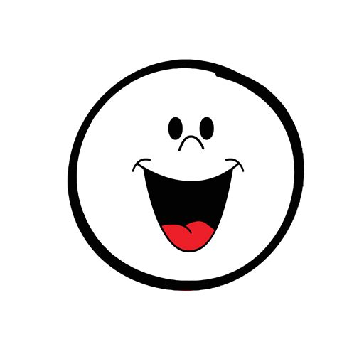 Excited Face Clipart Black And White