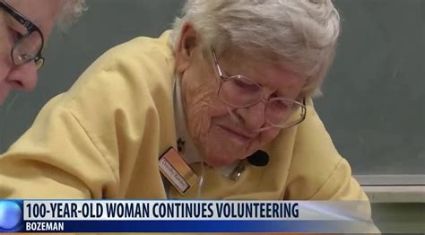 100 year old bozeman woman spends thousands of hours volunteering