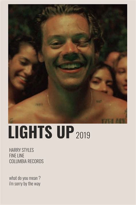 Lights Up By Harry Styles Harry Styles Poster Harry Styles Songs