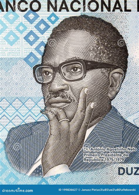 Agostinho Neto A Portrait From Angolan Money Stock Image Image Of