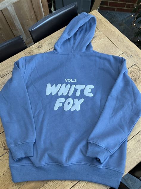 White Fox Boutique Offstage Hoodie Ocean Ml Brand New With Tags