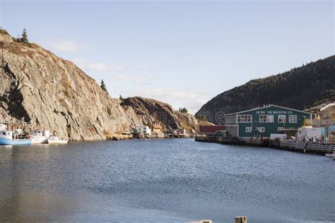 Historiska Quidi Vidi Village St Johns Newfoundland Kanada