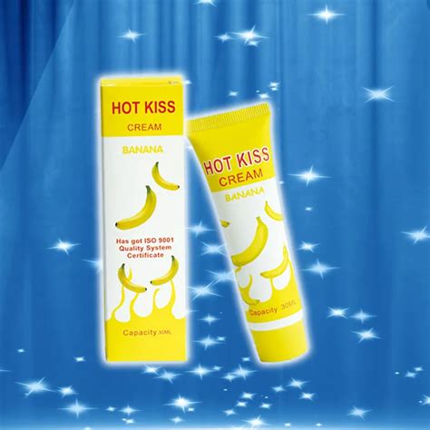 HOT KISS Lubricant Banana Cream Edible Personal Body Grease Oral