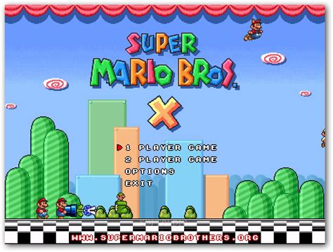 It is an adventure game where you have too pass all 8 worlds to find and save the princess. Super Mario Bros. X Download