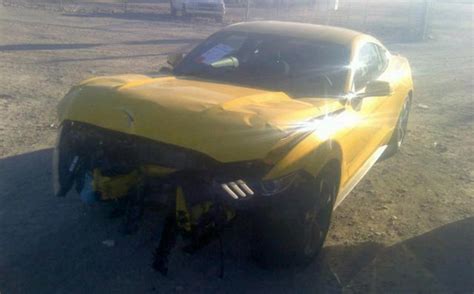 Images Emerge Of First 2015 Ford Mustang Crash Gtspirit