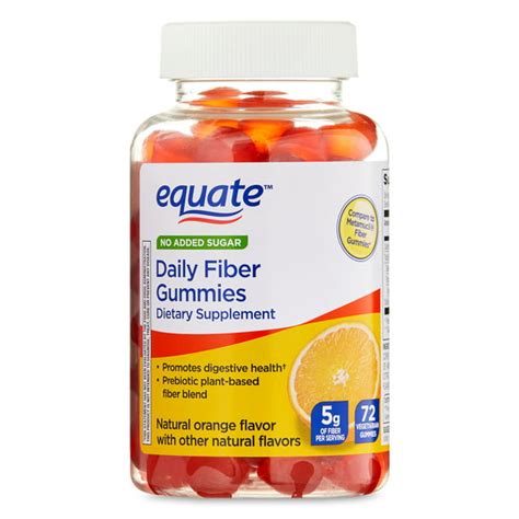 Equate Daily Fiber Supplement Fiber Gummies For Digestive Health