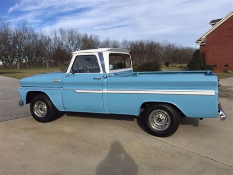 1965 Chevrolet C10 Short Bed Pick Up Custom 2 Tone Bluewhite