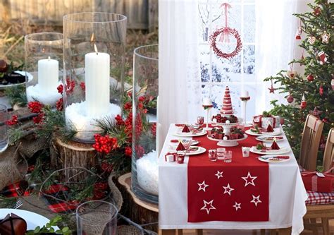Pour créer une table de fêtes, il n'est pas utile d'y. decoration de table noel rouge