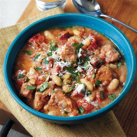 Pin it to your breakfast board! Smoked Sausage Cassoulet Recipe | MyRecipes