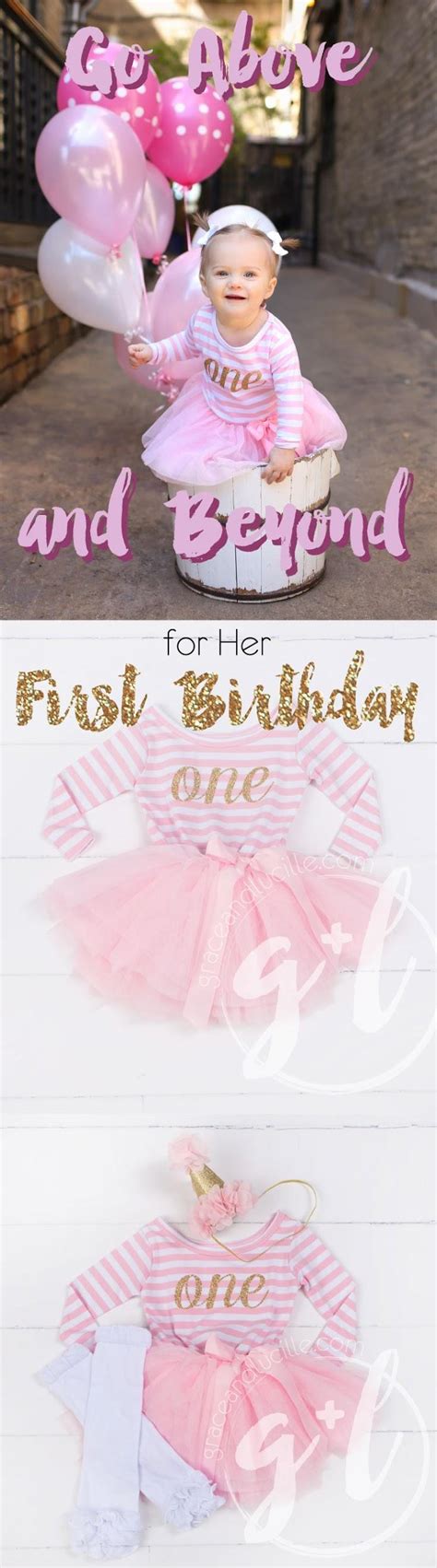 Big Balloons For A Big Birthday Make Her First One Special With A Tutu Dress By Grace And