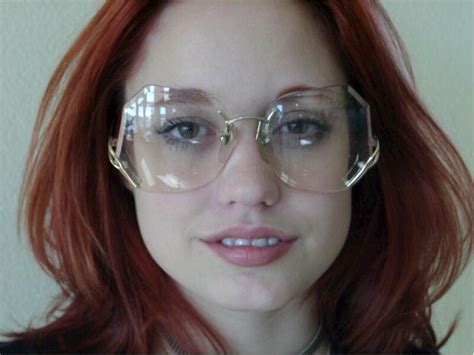 Nadia Wearing Rimless Large Drop Temple Glasses Sexy And Vintage A