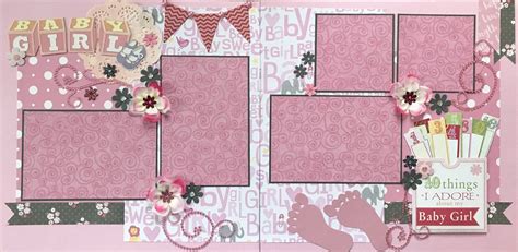 Scrappy Happy Designs Kits And Scrapbook Layouts For Sale Baby Girl