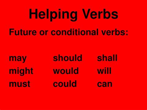 Ppt Helping Verbs Powerpoint Presentation Free Download Id171427