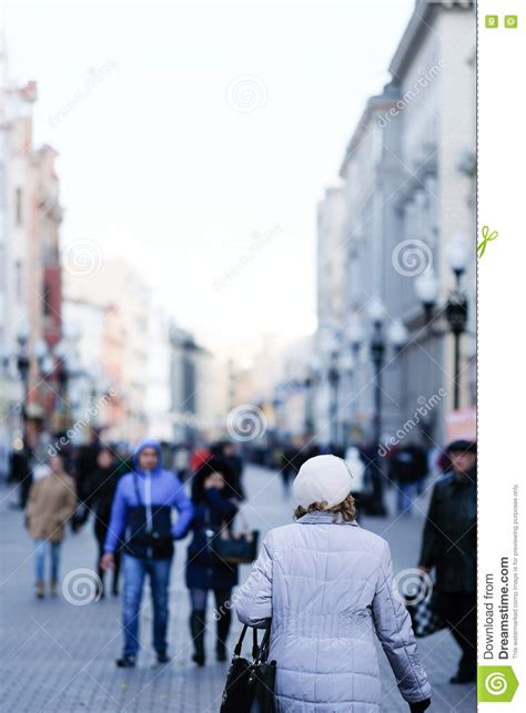Crowd Of People On Arbat Street In Moscow Editorial Photo Image Of